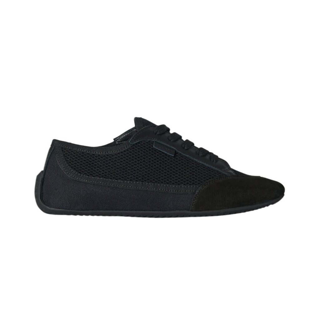 The Row - Bonnie Low Top Lace Up Sneakers - Black
